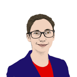 Portrait de Catherine Deuse en caricature
