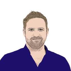 Portrait caricature de Éric Nivel